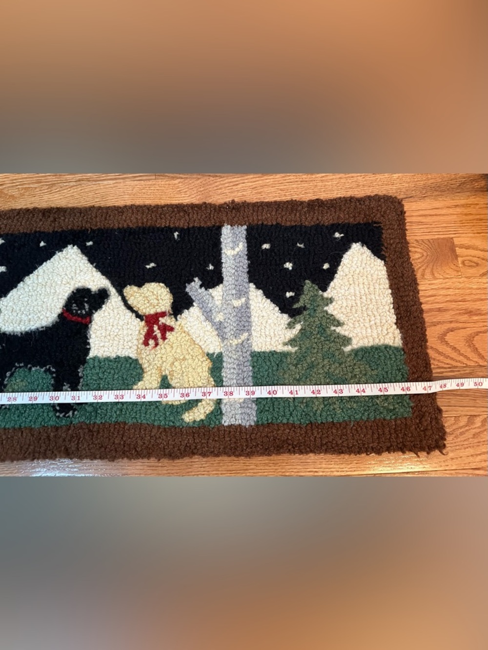 Chandler 4 Corners Laura Megroz Dog mural Hooked Wool Rug - Picture 7 of 11
